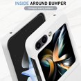 thumbnail image 5 of for Samsung Galaxy Z Flip 5 5G Case Designer Kickstand Shockproof Hard PC Camera Protection Cover for Girls Women -White, 5 of 14