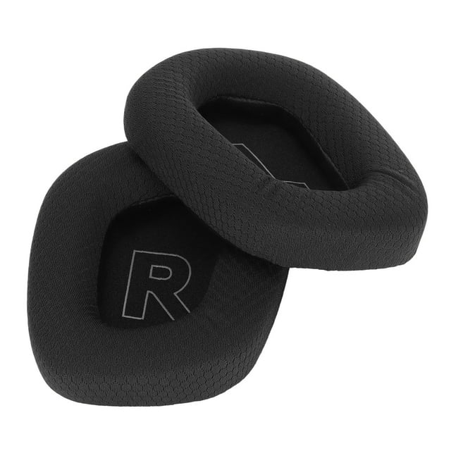 Ear Pads, High Elasticity Headset Ear Cushion Sound Insulation With Soft Breathable Mesh For Headset Black