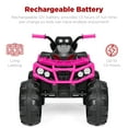 thumbnail image 6 of Best Choice Products 12V Kids Ride-On ATV Quad w/ Bluetooth, 3.7mph Max, Treaded Tires, LED Lights, Radio - Hot Pink, 6 of 7