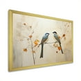 thumbnail image 2 of Designart "Simplistic Floral Birds Of Paradise IV" Birds Of Paradise Picture Framed Wall Art Living Room, 2 of 5