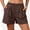 Coffee, variant on BUIGTTKLOP Shorts for Women Elastic Waisted Pull on Casual Shorts Straight Wide Leg Loose Fitted Summer Shorts
