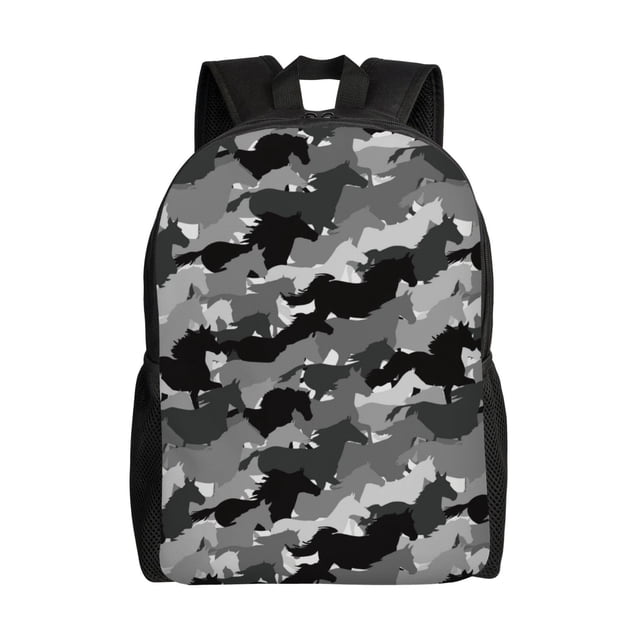 Fotbe Horse Silhouette Mochila de Viaje para Laptop, Mochila Ejecutiva Delgada y Resistente 15.6"