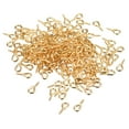 thumbnail image 1 of 500uds Pequeño Tornillo Ojo Pasadores Ganchos Mini Ojales Tornillos Roscados, 4.5x10x1.2mm Autorroscante Tornillo para Joyería Fabricación DIY Artesanía, Dorado Tono, 1 of 5