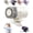 White, variant on Car Clip On Air Conditioner Fan with LED Display - 360° Rotation, USB Rechargeable, 199 Speeds Adjustable, 16℃ Semi-Cooling Wide Clamp for Any Scenario