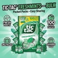thumbnail image 2 of Tic Tac Freshmints, Bulk Bag with 100 Mini Packs (4 Mints each), Share-Size, On-the-Go Mints, 6.7 oz, 2 of 11