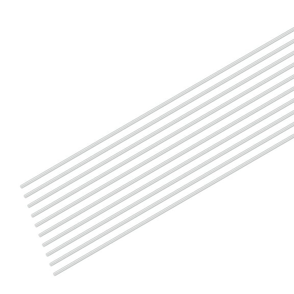 Uxcell 20-Pack Aluminum Round Rod 1mm x 300mm 6061 Aluminum for DIY Crafts