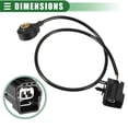 thumbnail image 3 of Sensor de golpe de encendido del motor del automóvil Unique Bargains para Ford E-150 2003-2014 No.XL3F12A699AA Negro, tono dorado, 3 of 7