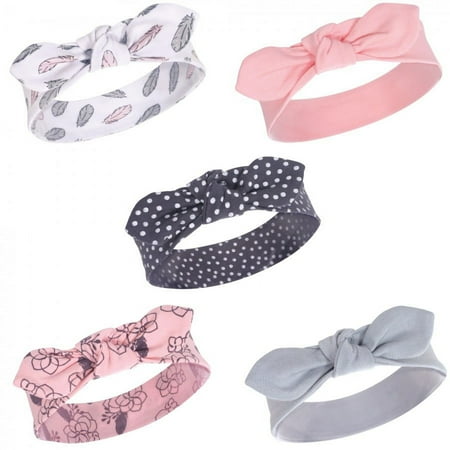 UPC: 0660168940022 | Yoga Sprout Baby and Toddler Girl Cotton Headbands 5pk  Feather Floral  0-24 Months