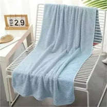 Blue Fleece Throw Blanket for Couch and Bed, Baby Grade Cozy and Warm Plush Fuzzy Throws for Kids Toddler Boys and Girls