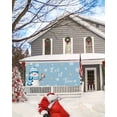 thumbnail image 5 of Garage Door Banner Cover 7 x 16 ft, Christmas Snowman White Gold Snowflake Branch Bird Blue Christmas Garage Door Decorations Holiday Christmas Backdrop Decor for Winter New Year Xmas Party, 5 of 6