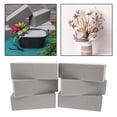 thumbnail image 4 of 6 Piezas de Bloques de Espuma de Flores Secas, Bloques de Espuma de Poliestireno Verde, parrreglos de Flores Secas Artificiales, Porta Flores gris Macarena Ladrillo de espuma floral, 4 of 8