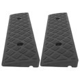 thumbnail image 1 of Minkissy 2Pcs Multi Functional Rubber Driveway Curb Ramps for Wheelchair Scooter and Car Thresholds, 1 of 6