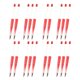 thumbnail image 3 of 20 piezas de Bolígrafos rebordeables imprimibles Hugo para mujeres y niñas Rojo, 3 of 10