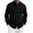 Black, variant on Mens Long Sleeve Button Down Shirts- Casual Collared Dressy Relaxed Fit Work Office Tops with Pockets Navy Size S-3XL