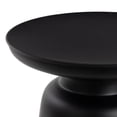 thumbnail image 6 of DecMode 15" x 19" Black Metal Accent Table with Bell Shaped Base, 1-Piece, 6 of 15