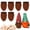Coffee, variant on Dalrosia Gnome Beards for Crafting, 6PCS Pre-Cut Christmas Gnome Beards and Noses for Crafts Christmas Valentine's Day Independence Day Handmade DIY Accessories