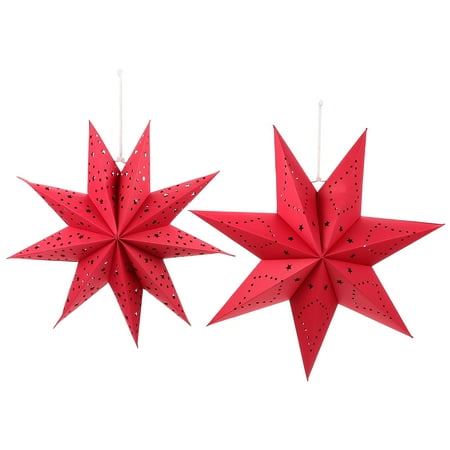 

Etereauty Star Paper Hanging Light Shade Decorations Decoration Christmas Party Lantern Ceiling Lamp Lanterns Wall