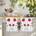 thumbnail image 4 of Red Spring Floral Microfiber Kitchen Towel, Pastoral Summer Botanical Elegant Soft Absorbent Dish Towels, Quick Drying Washable Dishcloths for Kitchen Cleaning, Drying Dishes, 18x28 Inches, 4 of 9