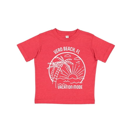 

Inktastic Summer Vacation Mode Vero Beach Florida Gift Toddler Boy or Toddler Girl T-Shirt