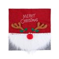 thumbnail image 5 of Antler Decor Red Nose Letter Print Decorative Chair Cover Faceless Gnome White Whisker Christmas Chair Sleeve Decoration Party Supplies, 5 of 8