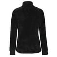 thumbnail image 5 of Fuzzy Fleece Pullover Sweaters for Women Long Sleeve Mock Neck Winter Warm Tunic Tops Solid Color Cozy Sweatshirts, 5 of 7