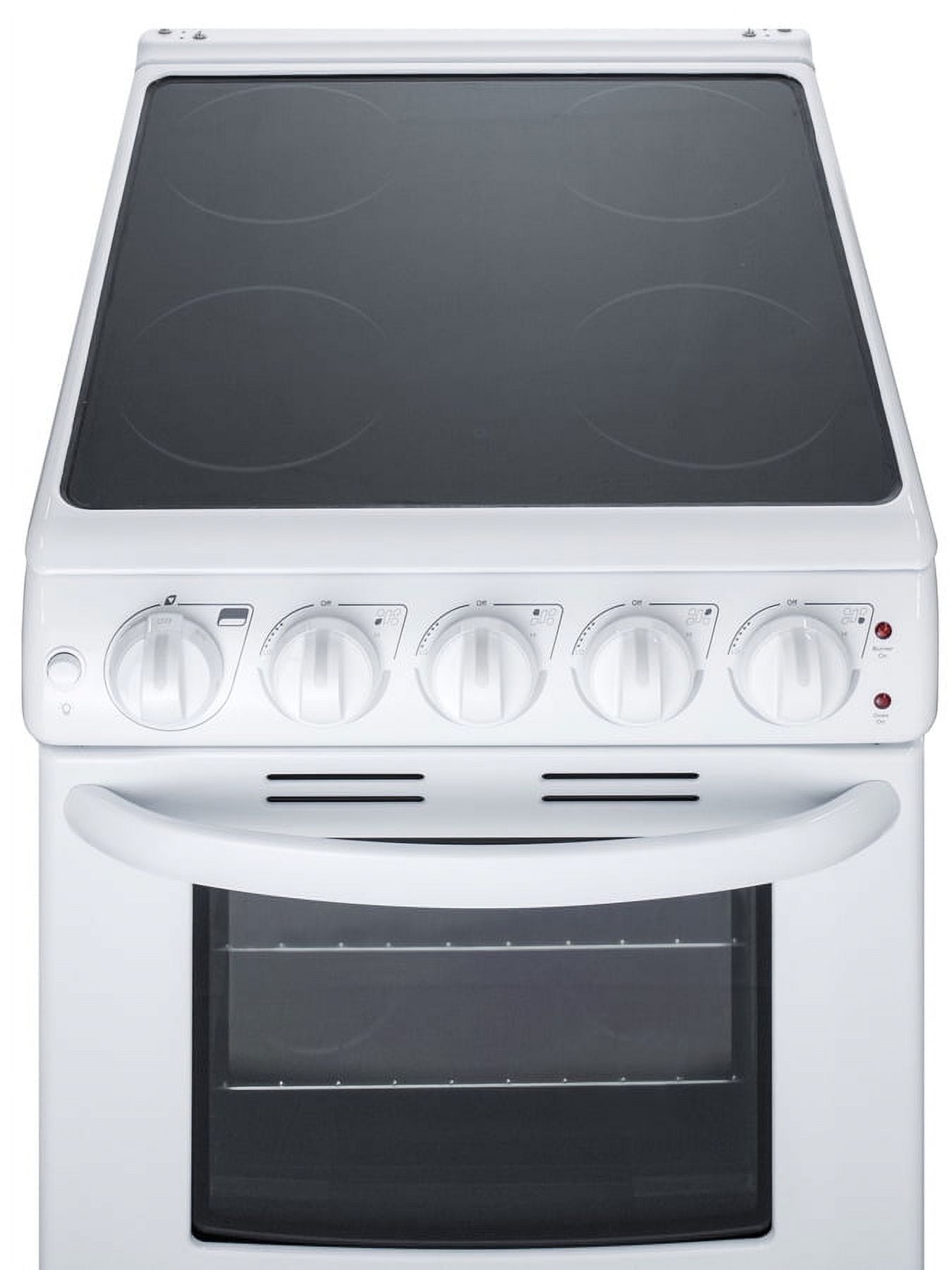 Summit 24” 2.9 cu ft Electric Range in Ceramic