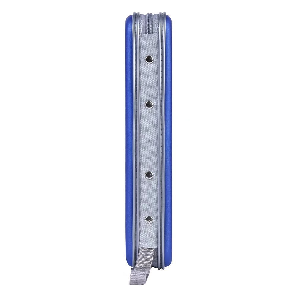 (2 pack) 72 Capacity CD Case, Blue Hard Plastic CD/DVD Disc Storage Holder Portable Wallet