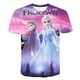 thumbnail image 2 of Niños Niñas Frozen 2 Camisetas Verano Niños Casual Camisetas de manga corta para niña Elsa Anna Princesa Dibujos animados Tops Camisetas Ropa 14T Gao Jinjia LED, 2 of 2