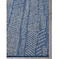 thumbnail image 5 of FH Home Flat Woven Outdoor Rug - Waterproof, Easy to Clean, Stain Resistant - Premium Polypropylene Yarn - Modern Abstract - Porch, Deck, Balcony, Laundry Room - Suez - Blue - 2ft 7in x 4ft 11in, 5 of 5
