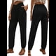 thumbnail image 3 of Pantalones Deportivos de Yoga para Mujer, Holgados, Tipo Harén, para Hacer Ejercicio, Informales, Cómodos, con Bolsillos Negro XL, 3 of 7