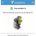 thumbnail image 2 of Dishwasher Drain Pump W10876537, 2 of 4