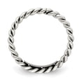 thumbnail image 2 of Sterling Silver Polished Twisted 1.75mm Women's Ring (Size 7) Made In Thailand qr6098-7, 2 of 3