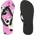thumbnail image 3 of GZHJMY Flip Flops Cute Pink Pandas Princess Music Thong Slip On Slippers Beach Summer Sandals for Women Men Boy Girl Kid Summer Slippers, 3 of 5