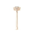 thumbnail image 3 of ANGARA Natural Diamond Engagement Ring in 14K Rose Gold for Women (Size-4x3mm| Color-I-J| Clarity-I1-I2) | April Birthstone, Anniversary, Jewelry Gift for Women | Natural Diamond Ring, 3 of 9