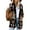 Brown, variant on Bohemian Print Women Loose Casual Sweater Cardigan Coat