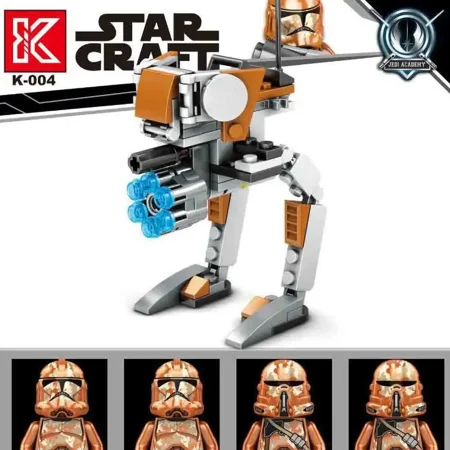 Fighter X Model Assembled Building Blocks Action Figure Mandalorian Troops Cartoon Bricks Toys Children Kids Gifts
