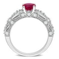 thumbnail image 4 of Everly Women's Created Sapphire and Created Ruby 10k White Gold Ring, 4 of 8