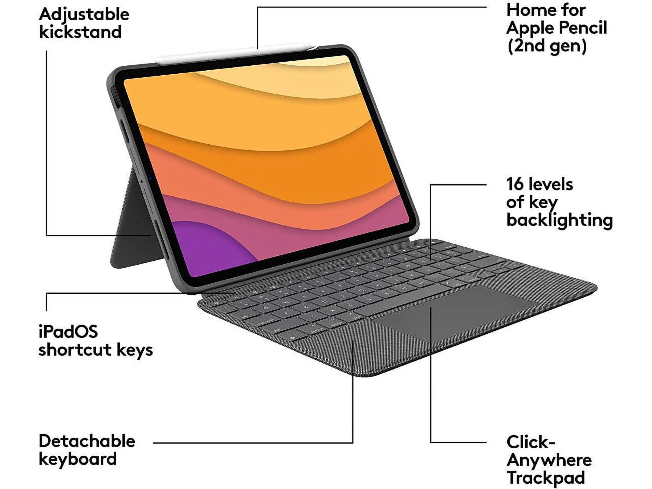 Logitech Combo Touch Keyboard Case for Apple iPad Air (4th Logitech Combo Touch Keyboard Case for Apple iPad Air (4th