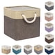 thumbnail image 2 of Nvzi Cestas de almacenamiento con asas, cesta de almacenamiento plegable de 13 x 13 pulgadas para estantes, cesta organizadora de ropa para armario, 2 of 4