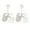 White, variant on HUANLEDASH 1 Pair Rose Flower Petal Drop Earrings Exaggerated Dangle Earrings Women Piercing Stud Earrings Jewelry Gift