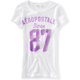 thumbnail image 1 of Aeropostale Womens 87 Shadow Graphic Camiseta, Blanco, X-Large Aeropostale Camiseta gráfica, 1 of 1