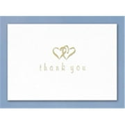 Hortense B. Hewitt 41918 Linked Heart Gold Thank You Cards