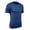Blue, variant on Mens Sport T-shirt Compression Round Collar T-shirt Gym Short Sleeve Tank Top