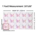 thumbnail image 3 of Homewish Girls Glitter Butterfly Fabric by the Yard 1 Yard, Pink Romantic Animal Room Decor Fabric by the Yard, Kawaii Princess Style Sewing Fabric, Microfiber Bedroom Decor, 3 of 6