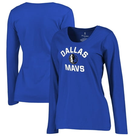 Lamps Plus Dallas Dallas Mavericks Fanatics Branded Women's Overtime Plus Size Long Sleeve T-Shirt - Royal ()