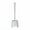 White, variant on Aespoir Toilet Brush and Holder Set, Hard Bristles Toilet Brush, Long Handle Brush for Bathroom Cleaning, 4.3" Diam. x 14.2" H, Black