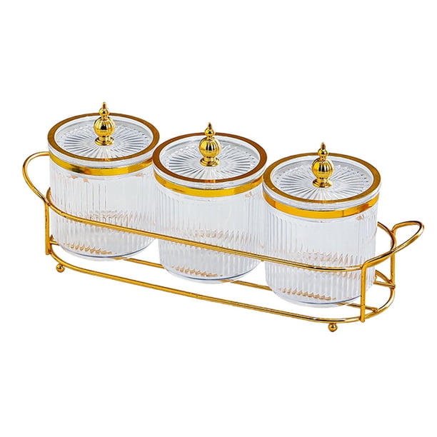 Bandeja de frutos secos con tapa y bandeja para decoración de bodas, multifuncional para servir postres. borrar 3 cuadrículas
