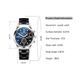 thumbnail image 4 of "2 Pzas Relojes De Cuarzo Casuales Impermeables Para Hombre "LAB.G, 4 of 5