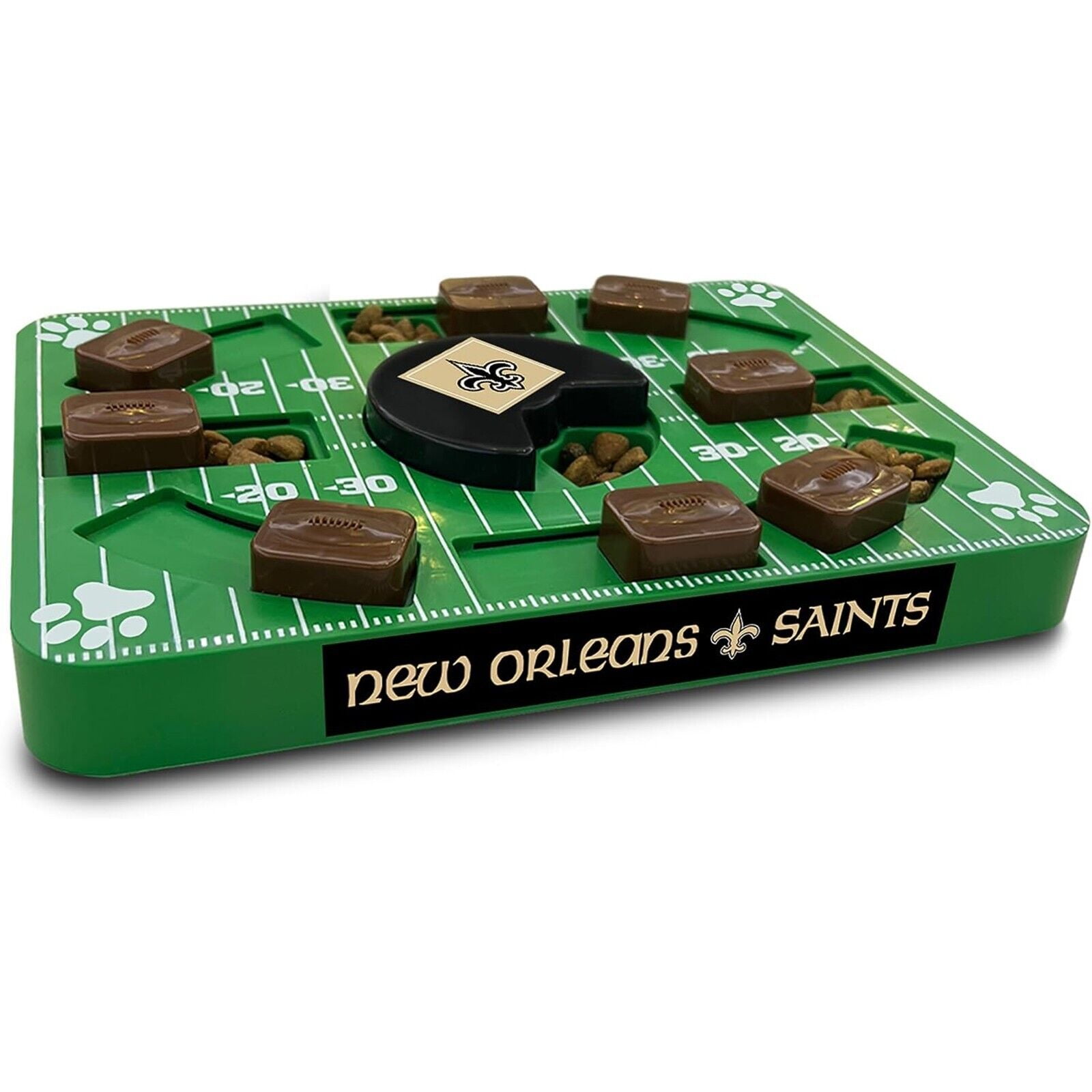 Pets First NFL New Orleans Saints Pets Puzzle Toy, Puzzle Treat Dog Toy, Interactive Dog Treat Toy