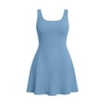 thumbnail image 6 of Mifsaly Athletic Dress for Women with Shorts Mini Scoop Neck Sleeveless Workout Dresses Seamless Flowy Golf Tennis Sport Outfits 2026 S, 6 of 7